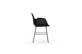 Form Armchair Molded plastic armchair with chrome legs 603152 3