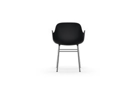 Form Armchair Molded plastic armchair with chrome legs 603152 4