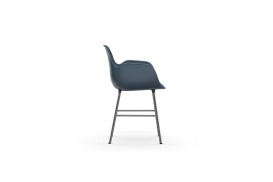 Form Armchair Molded plastic armchair with chrome legs 603153 3