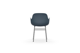 Form Armchair Molded plastic armchair with chrome legs 603153 4