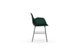Form Armchair Molded plastic armchair with chrome legs 603154 3