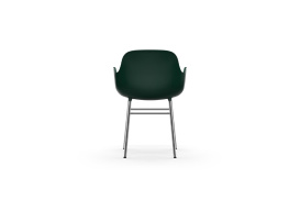 Form Armchair Molded plastic armchair with chrome legs 603154 4