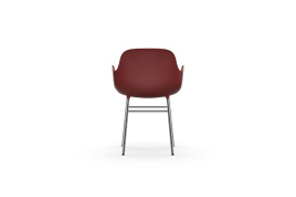 Form Armchair Molded plastic armchair with chrome legs 603155 4