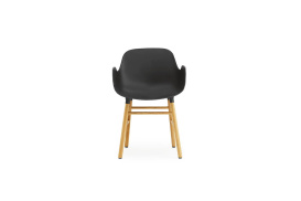 Form Armchair Molded plastic armchair with oak legs 602764 1