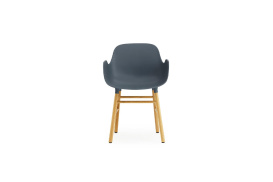 Form Armchair Molded plastic armchair with oak legs 602765 1