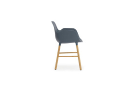 Form Armchair Molded plastic armchair with oak legs 602765 3