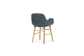 Form Armchair Molded plastic armchair with oak legs 602765 4
