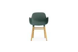 Form Armchair Molded plastic armchair with oak legs 602766 1