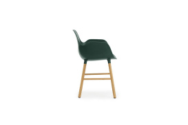Form Armchair Molded plastic armchair with oak legs 602766 3