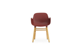 Form Armchair Molded plastic armchair with oak legs 602767 2