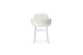 Form Armchair Molded plastic armchair with steel legs 602756 1