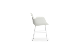 Form Armchair Molded plastic armchair with steel legs 602756 3