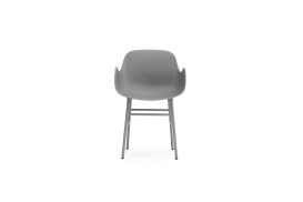 Form Armchair Molded plastic armchair with steel legs 602757 1