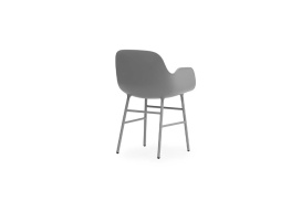 Form Armchair Molded plastic armchair with steel legs 602757 4