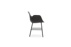 Form Armchair Molded plastic armchair with steel legs 602758 1
