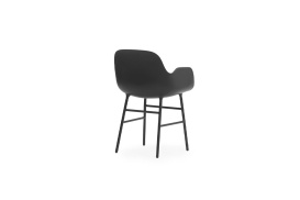 Form Armchair Molded plastic armchair with steel legs 602758 4