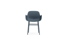 Form Armchair Molded plastic armchair with steel legs 602759 1