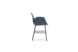 Form Armchair Molded plastic armchair with steel legs 602759 3