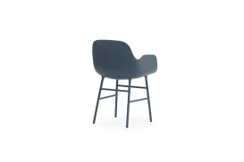 Form Armchair Molded plastic armchair with steel legs 602759 4