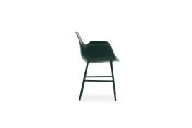 Form Armchair Molded plastic armchair with steel legs 602760 1