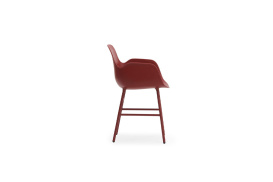 Form Armchair Molded plastic armchair with steel legs 602761 1