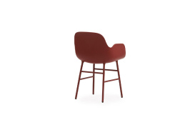 Form Armchair Molded plastic armchair with steel legs 602761 2