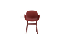 Form Armchair Molded plastic armchair with steel legs 602761 3