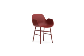 Form Armchair Steel Red