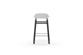 Form Barstool Molded plastic shell chair with black legs 603212 4