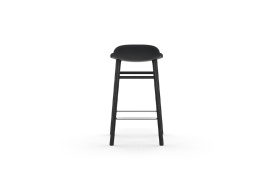 Form Barstool Molded plastic shell chair with black legs 603214 4