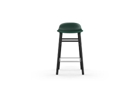 Form Barstool Molded plastic shell chair with black legs 603216 1