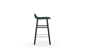 Form Barstool Molded plastic shell chair with black legs 603216 3
