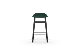 Form Barstool Molded plastic shell chair with black legs 603216 4