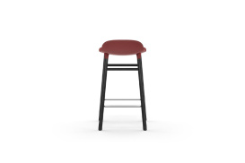 Form Barstool Molded plastic shell chair with black legs 603217 4