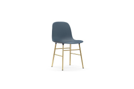 Form Chair Brass Blue