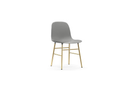 Form Chair Brass Grey