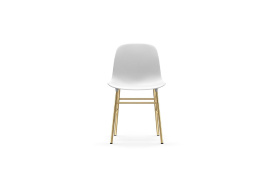 Form Chair Brass White 1400900 2