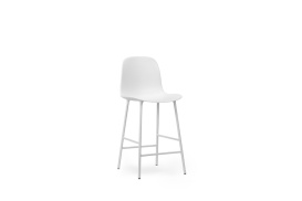 Form Barchair 65 cm Steel White