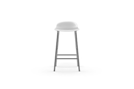 Form Barstool Molded plastic shell chair with chrome legs 603156 1