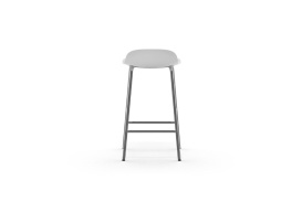 Form Barstool Molded plastic shell chair with chrome legs 603156 4