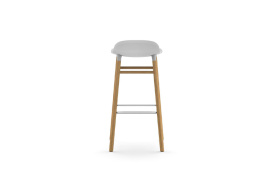 Form Barstool Molded plastic shell chair with oak legs 602798 1