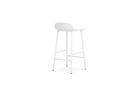 Form Barstool Molded plastic shell chair with steel legs 602774 4