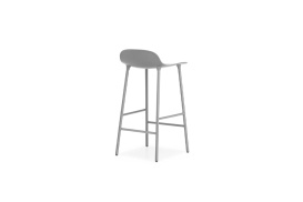Form Barstool Molded plastic shell chair with steel legs 602775 4