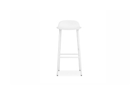 Form Barstool Molded plastic shell chair with steel legs 602792 1