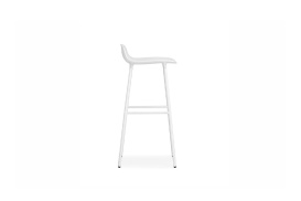 Form Barstool Molded plastic shell chair with steel legs 602792 3