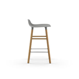 Form Chair Molded plastic shell chair with oak legs 602781 1