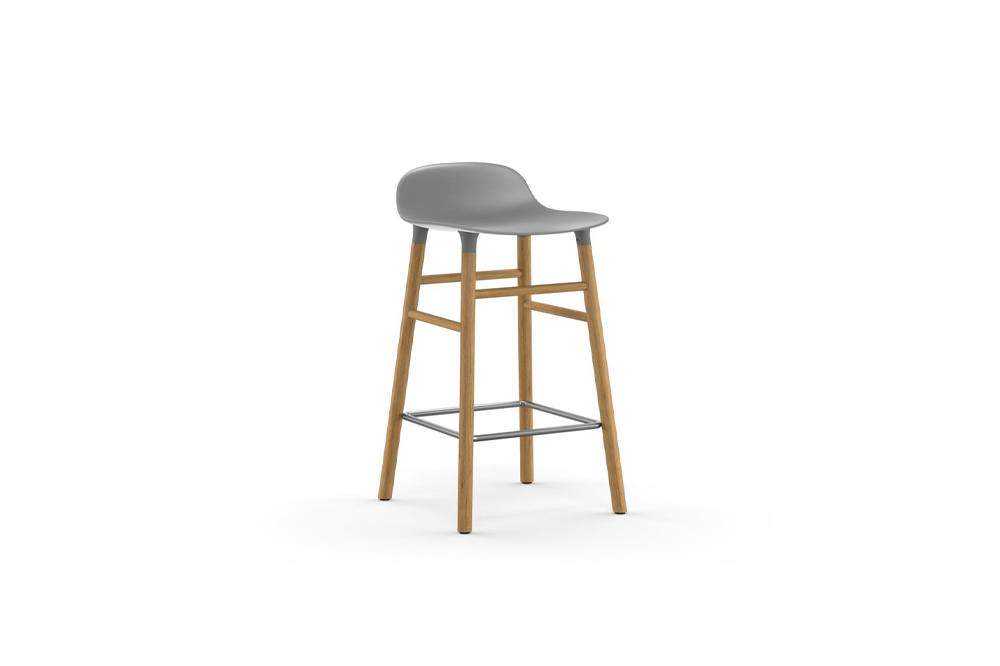 Form Barstool 65 cm Oak Grey