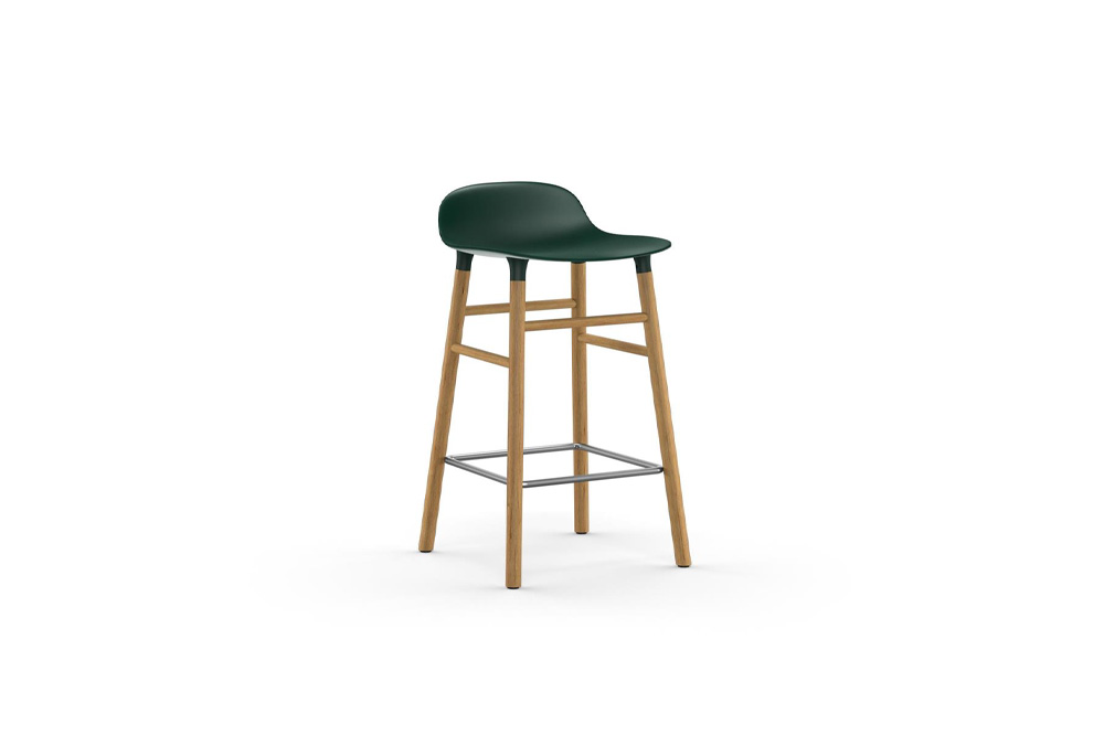 Form Barstool 65 cm Oak Green