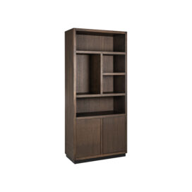Richmond Interiors Boekenkast Oakura 2-Deuren vak Links (Brown) 220x100cm