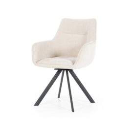 By-Boo Draaibare Eetkamerstoel Bliss met Armleuning - Beige